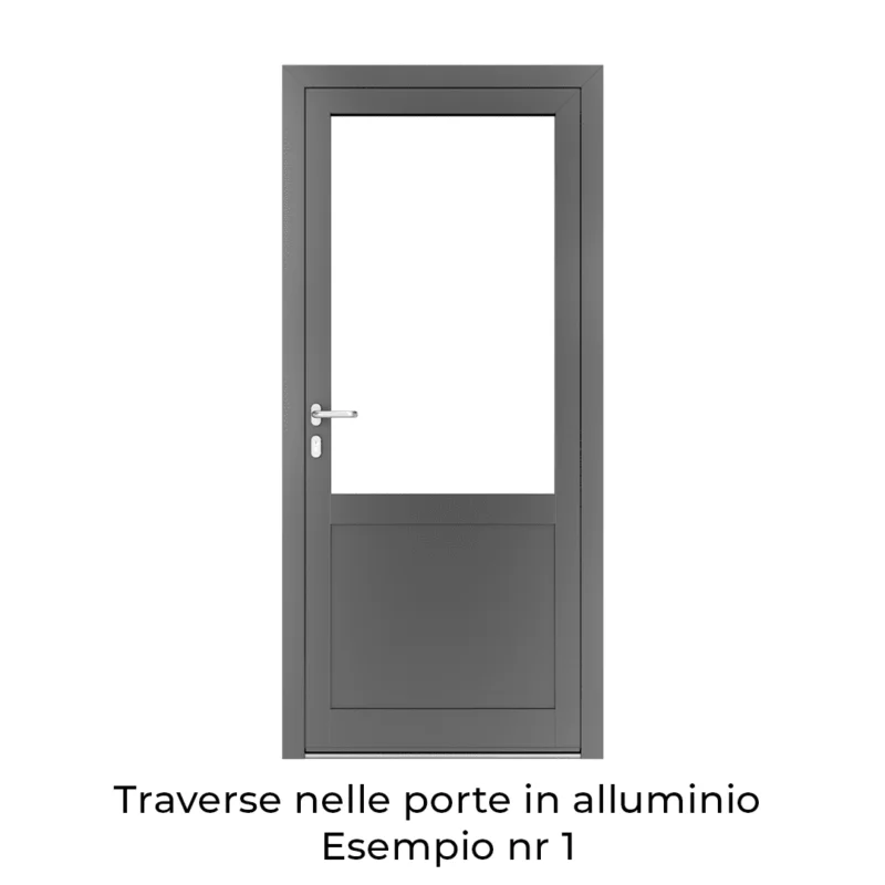 Traverse nelle porte in alluminio