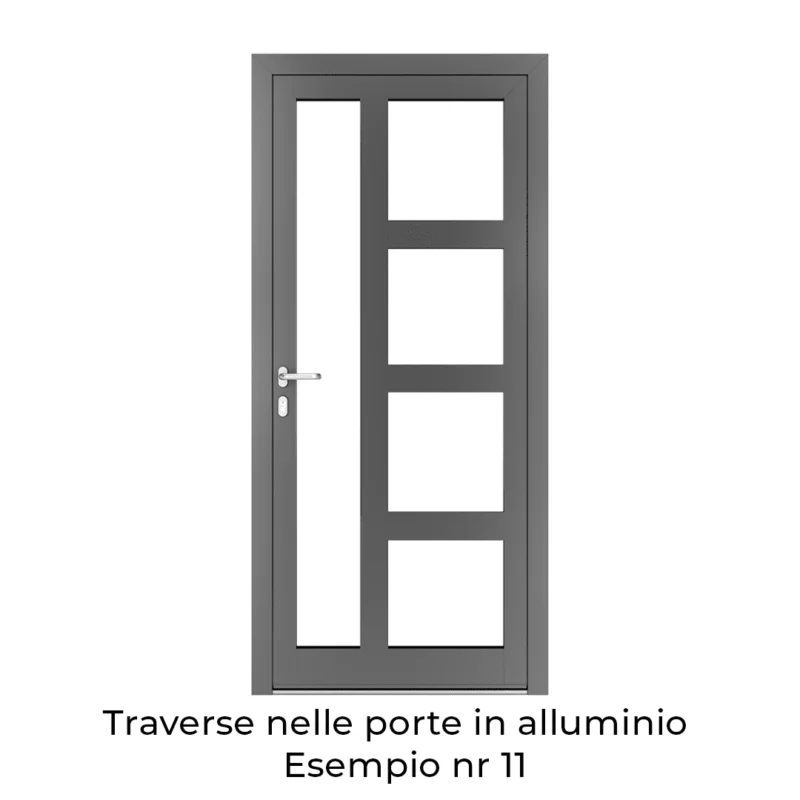 Traverse nelle porte in alluminio