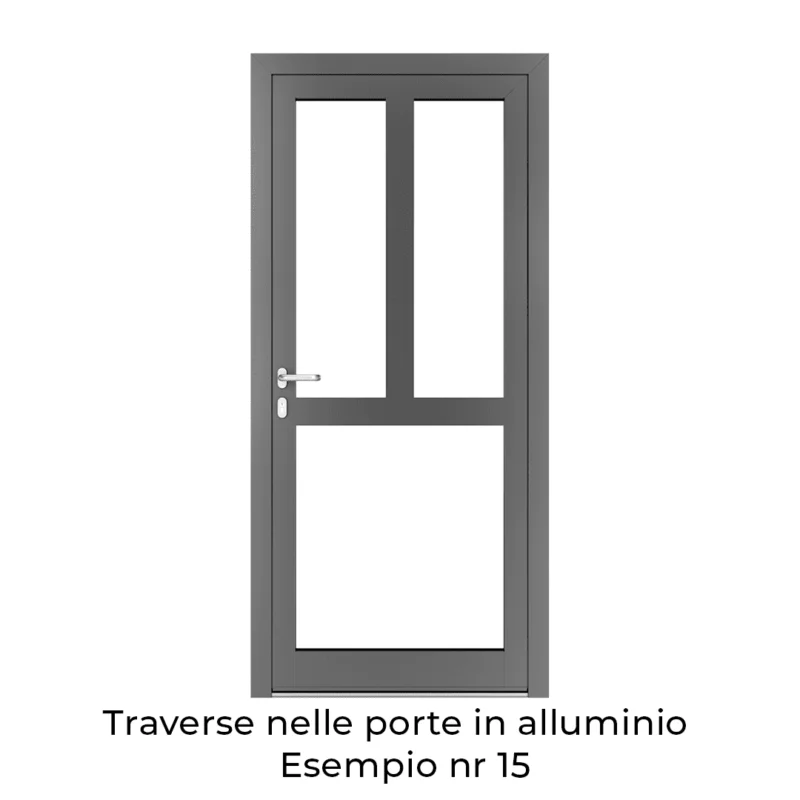 Traverse nelle porte in alluminio