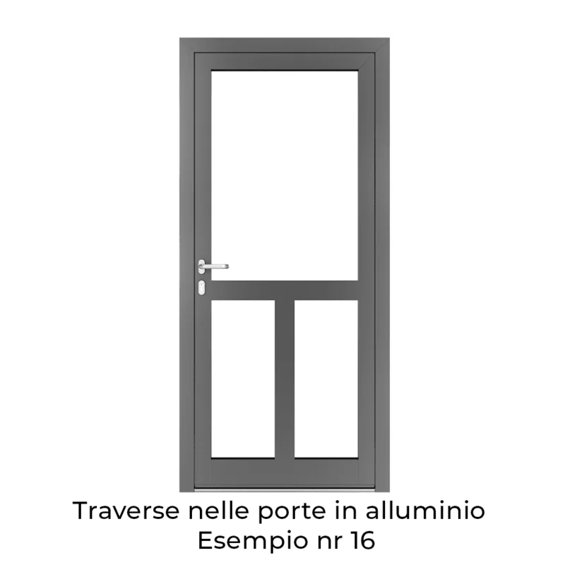 Traverse nelle porte in alluminio