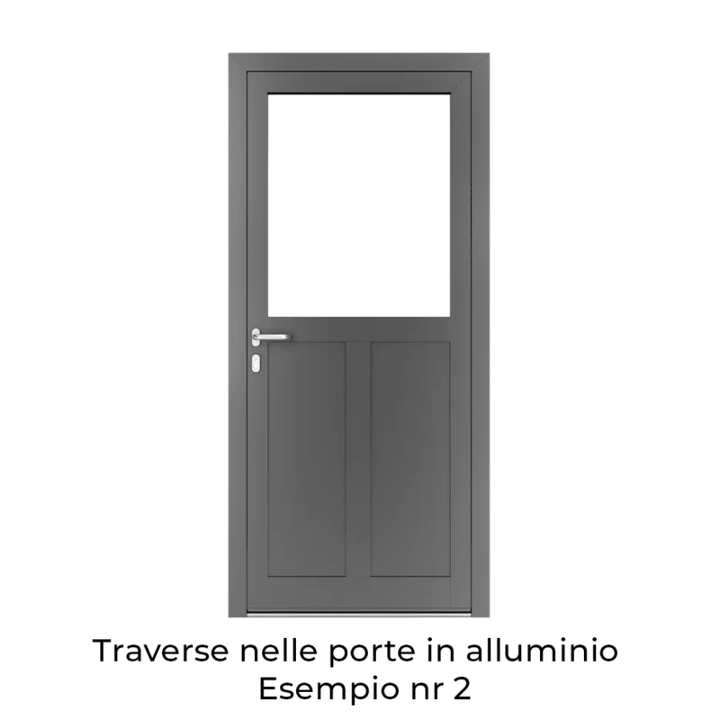 Traverse nelle porte in alluminio