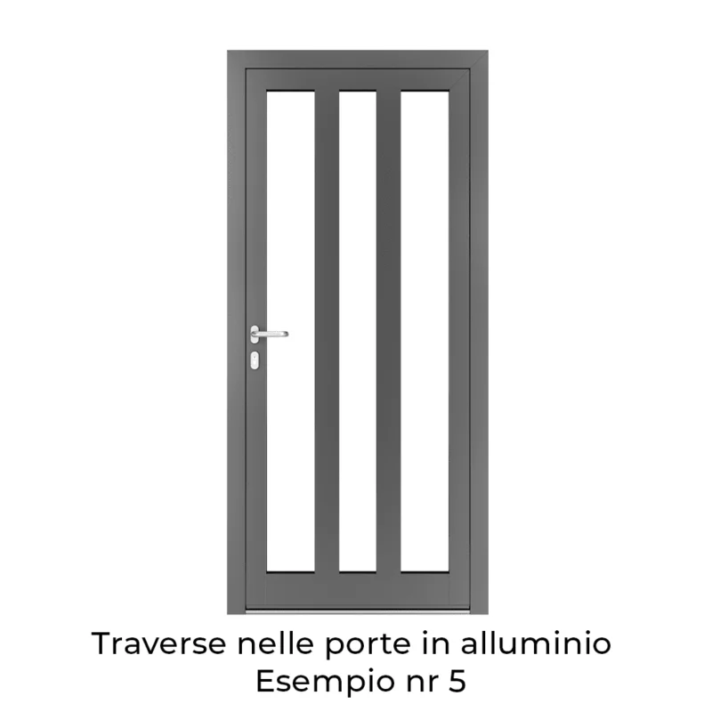 Traverse nelle porte in alluminio