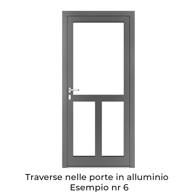 Traverse nelle porte in alluminio