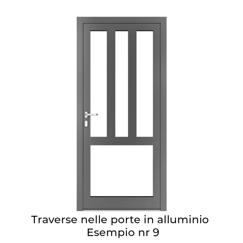 Traverse nelle porte in alluminio